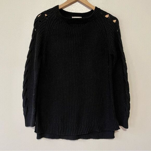 Altar’d State Black Knitted Sweater - Size: XS - Picture 1 of 8